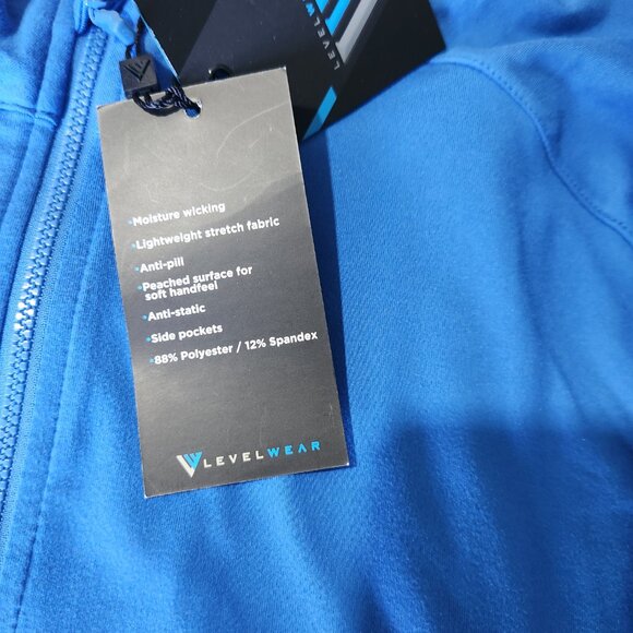 Level Wear Golf Zip-Up Jacket Long Sleeve Pockets Women's XXL Blue NWT - Picture 7 of 14